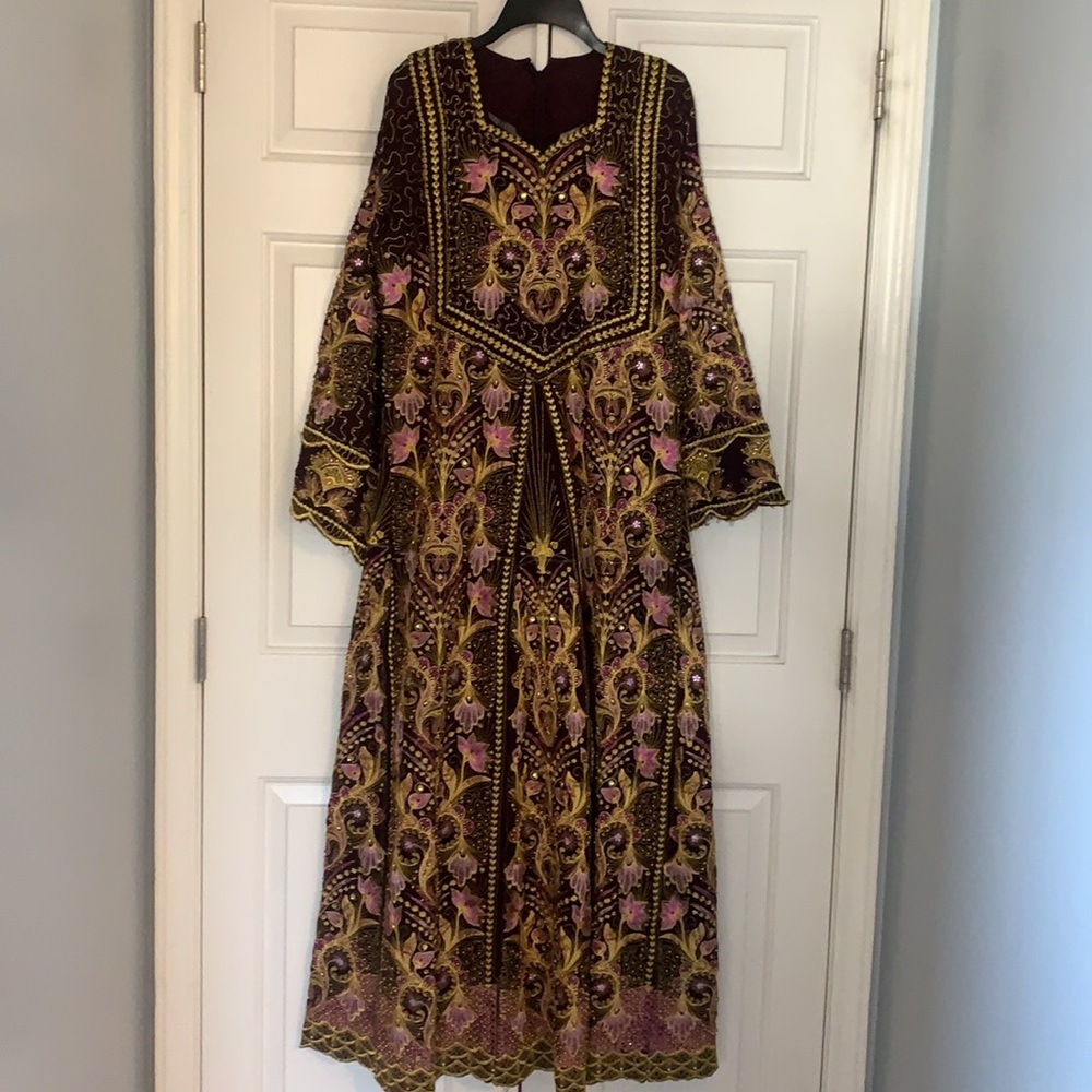 Beautiful Palestinian thobe / thoub  abaya long dress